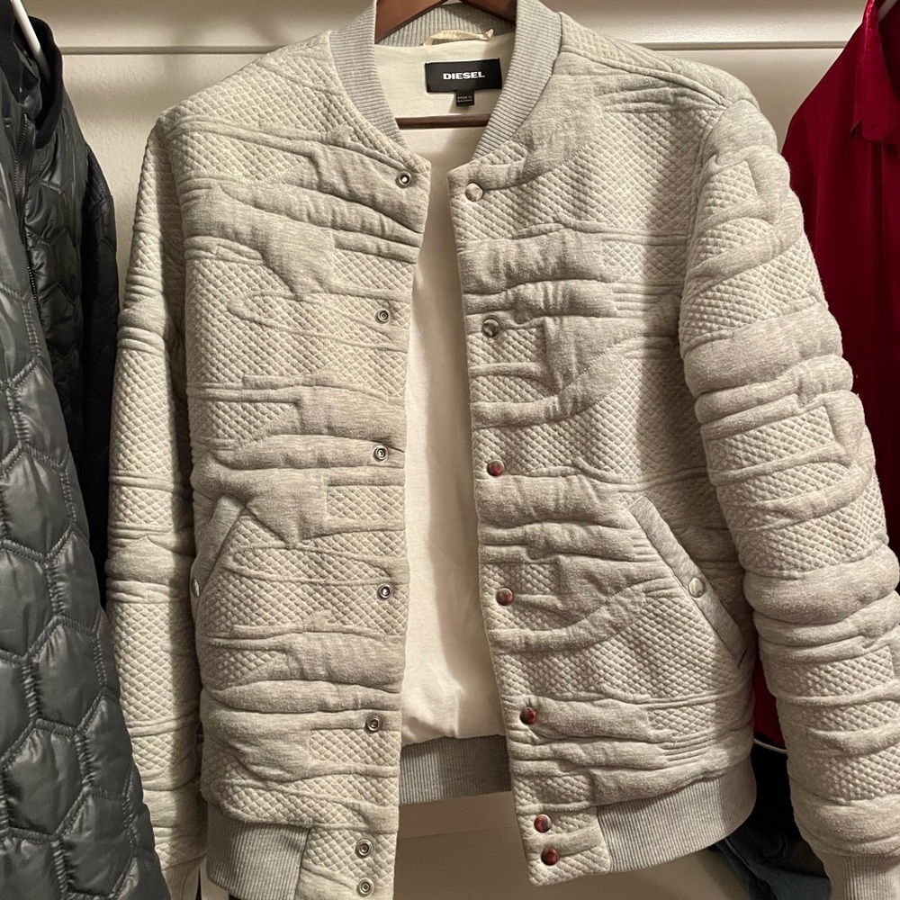 Diesel Grey Bomber Jacket
